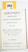 (LIMA--1802.) 3 volumes of the Almanaque peruano y guia de forasteros.